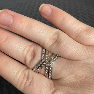 Premier designs double vision ring size 10